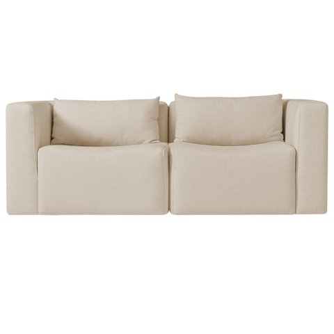 Sofá 2 Lugares Billy 150cm Orgânico Luxo Recepção Linho