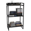 Ver imagem 5 de Kit Mesa Para Escritório com Estante Office Estilo Industrial Form 120 cm Preto Onix - Lyam Decor