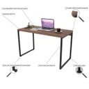 Ver imagem 6 de Kit Mesa para Escritório com Estante Office Estilo Industrial Form 120cm Nogal - Lyam Decor