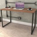 Ver imagem 2 de Kit Mesa para Escritório com Estante Office Estilo Industrial Form 120cm Nogal - Lyam Decor