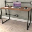 Ver imagem 2 de Kit Mesa Para Escritório com Estante 4 Prateleiras Industrial Form 120 cm Nogal - Lyam Decor