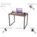 Ver imagem 6 de Kit Mesa Para Escritório com Estante Office Estilo Industrial Form 90 cm Nogal - Lyam Decor