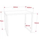Ver mais imagens de Kit Mesa Para Escritório com Estante Office Estilo Industrial Form 90 cm Nogal - Lyam Decor