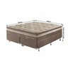 Cama Box Super King Hellen Colchões  California Dreams Molas Ensacadas 193x203x71 Colchão +  - 4