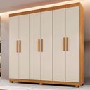 Ver imagem 1 de Guarda-roupa Casal 6 Portas 3 Gavetas MDF Parma Yescasa