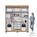 Ver imagem 5 de Guarda-roupa Casal 6 Portas 3 Gavetas MDF Parma Yescasa