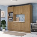 Ver imagem 1 de Cozinha Compacta Celeste Kappesberg 100% Mdf Nogueira 240cm