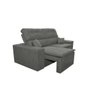 Sofá Retrátil e Reclinável Taurus 1,87M Tecido Suede Cinza - Cama Inbox - 8