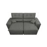 Sofá Retrátil e Reclinável Taurus 1,87M Tecido Suede Cinza - Cama Inbox - 5