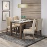 Conjunto Sala de Jantar Mesa Tampo em Vidro Anita 4 Cadeiras Milena Cimol - 2