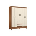 Ver imagem 2 de Guarda Roupa Casal 6 Portas c/Pés Fit Off White S. Andirá