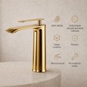 Ver imagem 7 de Torneira Banheiro Misturador 100% Metal Premium Moscou Gold
