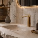 Ver mais imagens de Torneira Banheiro Misturador 100% Metal Premium Moscou Gold