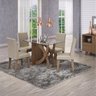 Conjunto Sala de Jantar Mesa Flávia 4 Cadeiras Milena 120cm Cimol - 1