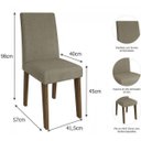 Ver imagem 5 de Conjunto Sala de Jantar Mesa Flávia 4 Cadeiras Milena 120cm Cimol