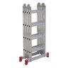 Escada Articulada Botafogo 4x4 ESC0293 com Degraus em Alumínio - 3
