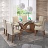 Conjunto Sala de Jantar Mesa Flávia 6 Cadeiras Milena 180cm Cimol - 1