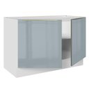 Ver imagem 6 de Balcão Gabinete de Pia Madesa Lux 120 cm 2 Portas (Sem Tampo) Branco/Cinza