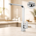 Ver imagem 1 de Torneira para Cozinha Cromada Água Fria Metal Inox Fc-162