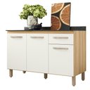 Ver imagem 1 de Balcão de Cozinha Fit com 3 Portas e 1 Gaveta Freijo/off White