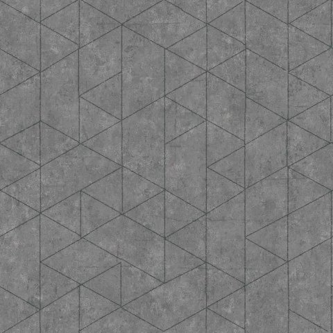 Papel de Parede Vinílico Essencial 4336 Cinza Esc Geom Bege