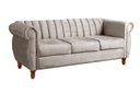 Ver imagem 3 de Sofá Realeza 3 Lugares Cor:Suede Bege 080