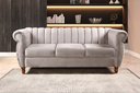 Ver imagem 1 de Sofá Realeza 3 Lugares Cor:Suede Bege 080