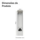 Ver imagem 2 de Balcão Porta-Pano 20 cm (sem Tampo) para Cozinhas Branco Madesa