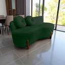 Ver imagem 1 de Namoradeira Sofá Feijão Lounge Orgânica Suede Verde