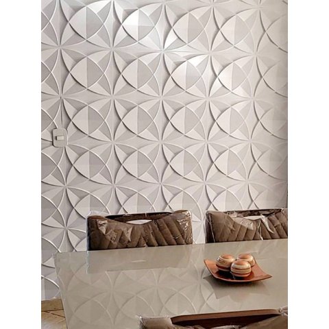 100 Placas Pvc 3d Revestimento Autocolante Parede Decorativo Dakar 25cm