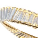 Ver imagem 2 de Lustre Pendente Skylight Domino 4016 Dourado Led Bivolt Dourado/transparente