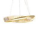 Ver imagem 1 de Lustre Pendente Skylight Domino 4016 Dourado Led Bivolt Dourado/transparente