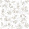 Papel De Parede Evergreen 7300 Vinílico Floral Folhas Bege Cinza - 1