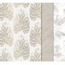 Papel De Parede Evergreen 7300 Vinílico Floral Folhas Bege Cinza - 2