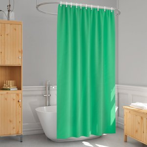 2 Cortina Box Banheiro PVC Grossa Antimofo Ilhós Vd 140x200