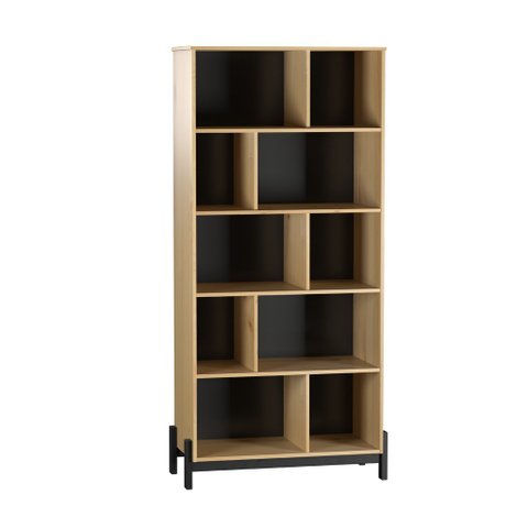 Prateleira Biblioteca Madeira 10 Nichos