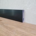 Ver imagem 3 de Rodape Poliestireno 7cm Liso Preto Passa Fio - 2,4 Metros