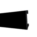 Ver imagem 1 de Rodape Poliestireno 7cm Liso Preto Passa Fio - 2,4 Metros