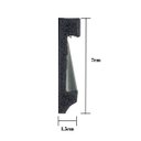 Ver imagem 2 de Rodape Poliestireno 7cm Liso Preto Passa Fio - 2,4 Metros