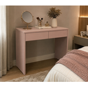 Ver imagem 1 de Escrivaninha Penteadeira 2 Gavetas Sal Rosa – 100 cm | Moderna, Elegante e Funcional