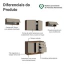 Ver imagem 4 de Armário de Cozinha Completa 280 Cm Rustic/crema Vik Madesa 01