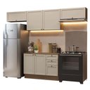 Ver imagem 2 de Armário de Cozinha Completa 280 Cm Rustic/crema Vik Madesa 01