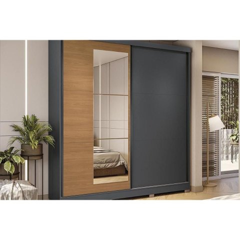 Guarda Roupa Casal 2 Ptas Esp 6GV CB01T592 Canela Kappesberg