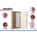 Ver imagem 7 de Guarda Roupa Casal 2 Ptas Esp 6GV CB01T592 Canela Kappesberg