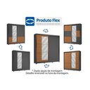 Ver imagem 3 de Guarda Roupa Casal 2 Ptas Esp 6GV CB01T592 Canela Kappesberg