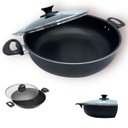 Ver imagem 1 de Panela Frigideira Grande Wok C/ Alça 30 Cm Antiaderente 3l