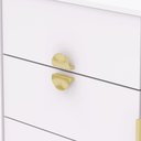 Ver imagem 6 de Cômoda Sapateira para Quarto 1 Porta 4 Gavetas Paraty V01 Branco Camarim Flex - Lyam Decor