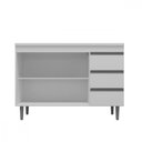 Ver imagem 4 de Balcão Gabinete para Pia 100cm Andréia 2 Portas 3 Gavetas - Ajl Móveis