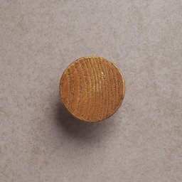 Gancho redondo de resina pequeno 5cm - Oikos - 5
