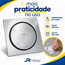 Ver imagem 5 de Ralo Click Quadrado 10x10 para Piso Banheiro Jr Metais